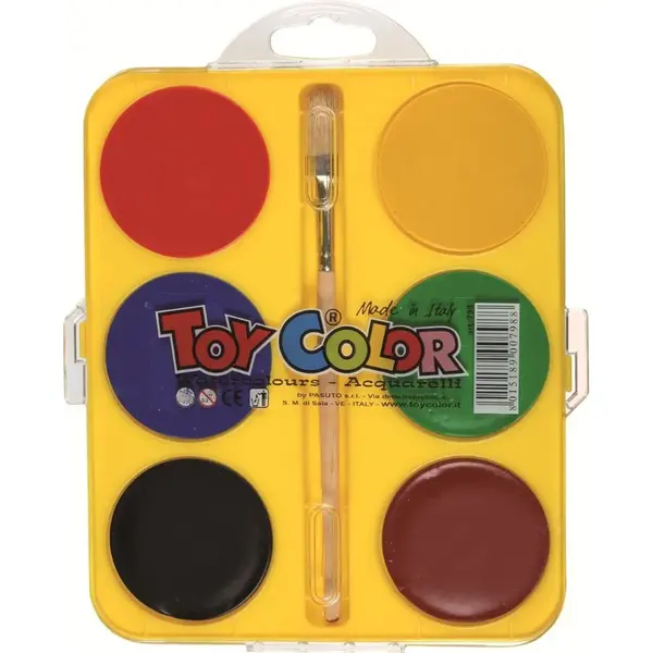 Acuarele Toy Color Jumbo 6 culori Acuarele Toy Color Jumbo 6 culori
