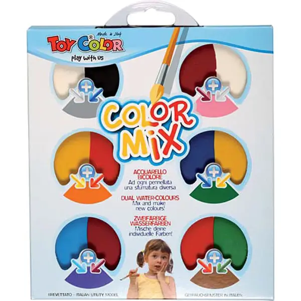 Acuarele Toy Color Mix 12 culori Acuarele Toy Color Mix 12 culori