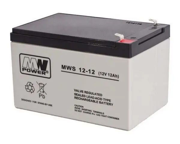 Acumulator 12V, 12Ah, fara intretinere, MW Power, MWS 12-12