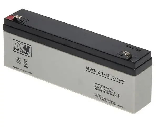 Acumulator 12V, 2.3Ah, MW Power, MWS 2.3-12