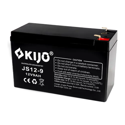 Acumulator AGM 12V 9Ah terminal F2, fără întreținere, KIJO JS12-9