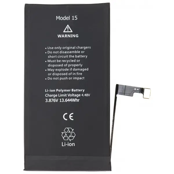 Acumulator Apple iPhone 15, High Capacity