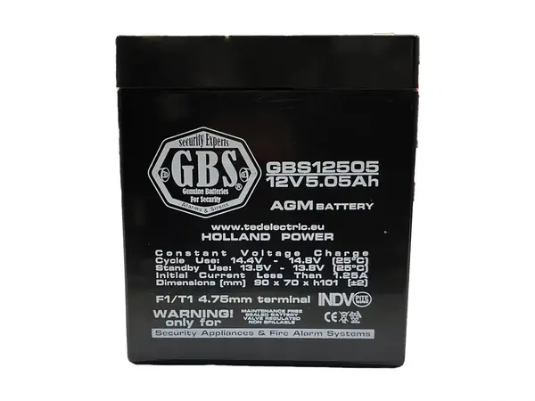 Acumulator centrala de alarma 12V, 5 A, conectori T1, PL5AH