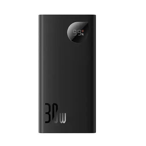 Acumulator extern Baseus Adaman2, Digital Display, Incarcare rapida, 10000 mAh, 30W VOOC Edition, cablu USB-A la USB-C inclus (Negru)