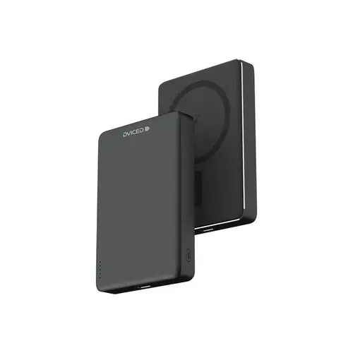 Acumulator extern Dviced Ultrathin DV400005, Incarcare Wireless, 15W, 10000mAh (Negru)