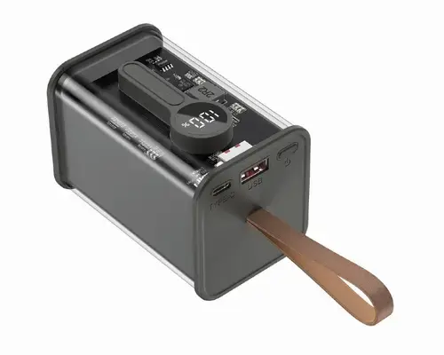 Acumulator extern Gembird PB18-TQC3-01, 18000 mAh, 1x USB, 1x USB Type-C (Negru)
