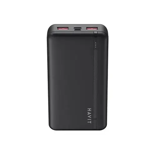 Acumulator extern HAVIT PB92, 20000mAh, 2x USB-A, 1x USB-C, 70x137x27mm (Negru)