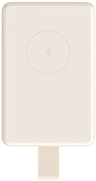 Acumulator extern magnetic Xiaomi BHR9074GL, 6000mAh, Wireless, 15 W (Beige)