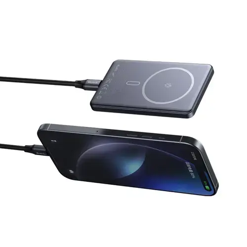 Acumulator Extern Mcdodo MC-4641, 5000mAh, Wireless, Meta Series Ultra-Thin Design, 20 W (Negru)
