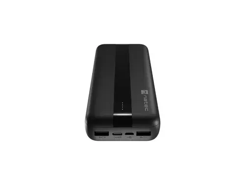 Acumulator extern Natec Trevi NPB-1922, 20000 mAh, 2x USB-A, USB Type-C (Negru)