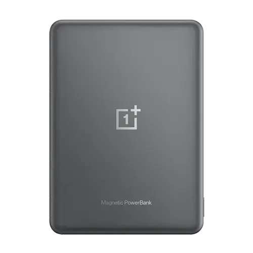 Acumulator extern OnePlus Slim Magnetic, 5000mAh, Wireless, Android/iOS, 10W/7.5W, Indicator LED, Control al temperaturii NTC, Aluminiu (Gri)