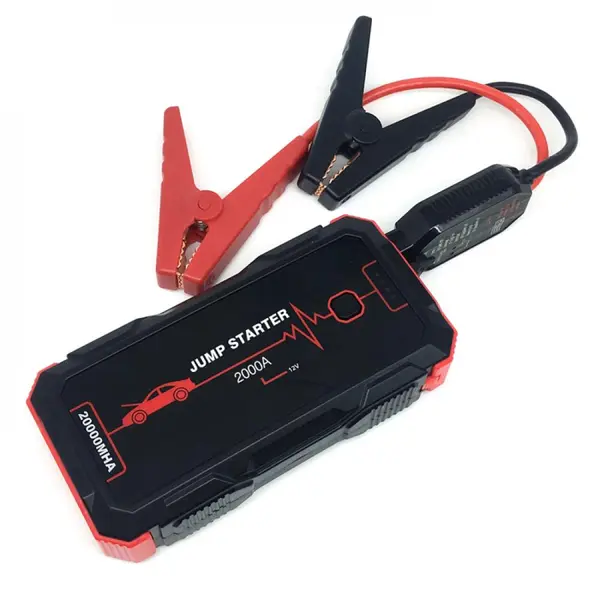 Acumulator extern pornire auto / Jump Starter 12 V, curent de pornire 1000 A, curent maxim 2000 A, capacitate 20000 mAh, lanterna, putere 81.4 Wh