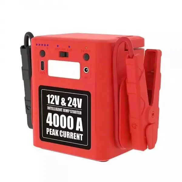 Acumulator extern pornire auto / Jump Starter pentru masina sau camion, 12 si 24 V, curent pornire 12V/24V 2000A, curent maxim 12V/24V 4000A, capacitate 56000 mAh