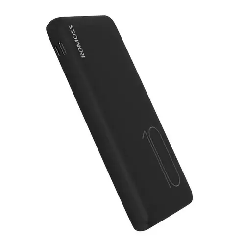 Acumulator extern Romoss PSP10, 10000mAh, 2xUSB, 1xMicroUSB, Indicator baterie (Negru)