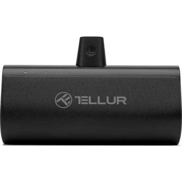 Acumulator extern Tellur TLL158421, 5000 mAh, Lightning, QC3.0 22.5W + PD20W, Negru