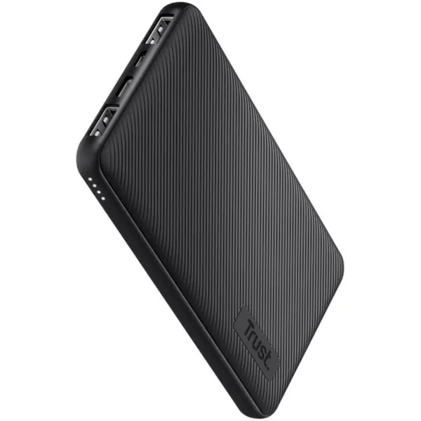 Acumulator extern Trust Primo Eco 24678, 10000 mAh, Ultra-Thin, Negru