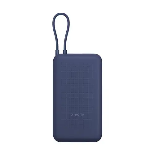 Acumulator extern Xiaomi BHR8975GL, 33 W, 20000 mAh, Cablu integrat USB Type-C (Albastru)