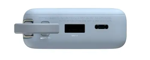 Acumulator extern Xiaomi Power Bank BHR08NZGL, 67W, 10000 mAh, 1x USB Type-C In/Out, Cablu integrat USB-C, USB-A (Albastru)