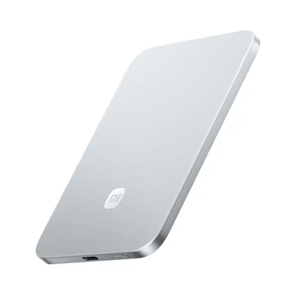 Acumulator extern Xiaomi UltThin Mag PowerBank, 5000mAh, Argintiu