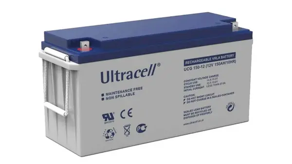 Acumulator gel pentru sisteme solare Ultracell, 12V, 150Ah, F10, UCG150-12