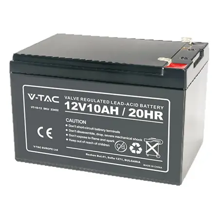 Acumulator gel plumb, V-tac, 12V, 10ah, 151x98x101mm, SKU-23452