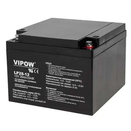 Acumulator gel vipow 12V 28AH, fara mentenanta