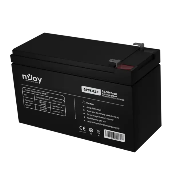 ACUMULATOR NJOY GP07122F 12V ACUMULATOR NJOY GP07122F 12V