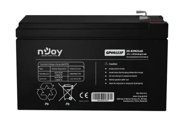 ACUMULATOR NJOY GP09122F 12V ACUMULATOR NJOY GP09122F 12V