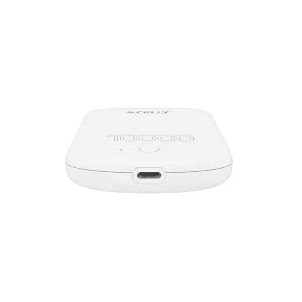 Acumulator portabil Celly MAGPB10000PROWH, 10.000 mAh, MagSafe, Alb