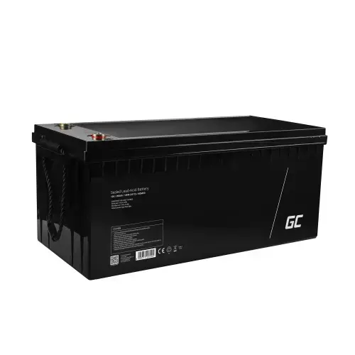 Acumulator stationar Green Cell AGM 12V 200Ah VRLA plum acid, baterie fara mentenanta, pentru fotovoltaice, autorulote, camion