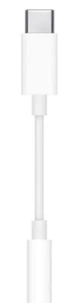 Adaptor Apple MU7E2ZM/A, Type-C - port Jack 3.5mm (Alb)