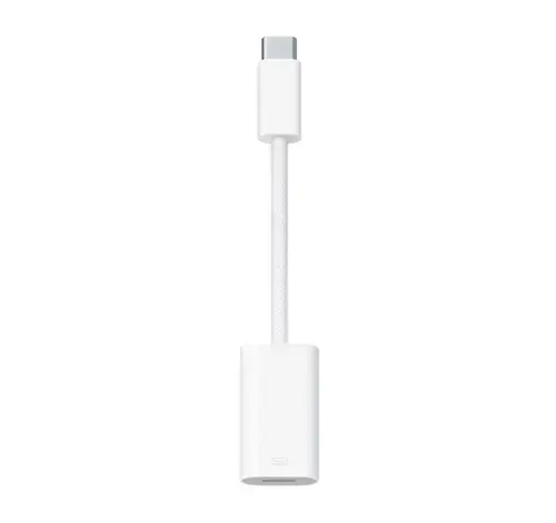 Adaptor Apple MUQX3ZM/A, USB-C - Lightning (Alb)