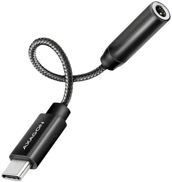 Adaptor audio AXAGON - ADA-HC, USB-C/3.5 mm - Hi-Res DAC, negru