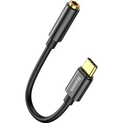 Adaptor Audio Baseus CATL54-01, USB Type-C - Jack 3.5 mm (Negru)