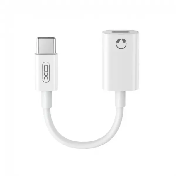 Adaptor Audio USB-C - Lightning XO Design NB-R268B, Alb