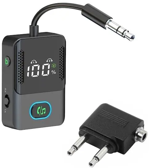 Adaptor audio Xmart - BT-25, transmițător și receptor Bluetooth, negru