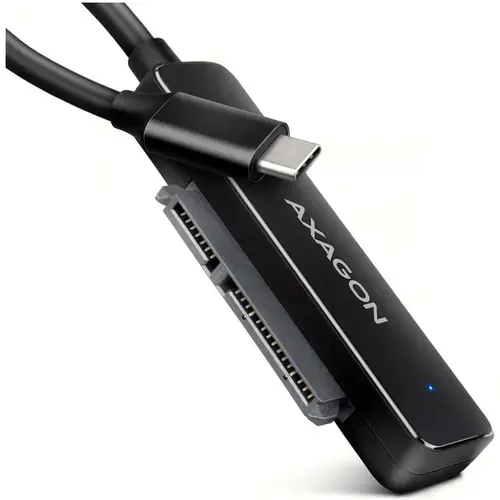 Adaptor Axagon ADSA-FP2C, USB 3.2 Gen 1, SATA 3.0, pentru HDD 2.5 inch, USB-C, Negru