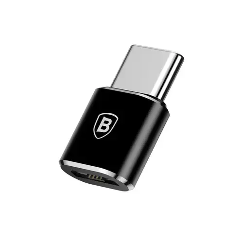 Adaptor Baseus micro-USB, USB, Negru