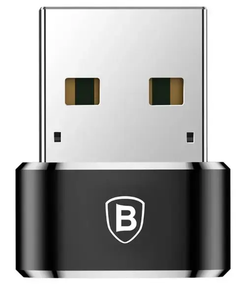 Adaptor Baseus Mini CAAOTG-01, USB Type-C - USB 2.0, 5 A max (Negru)