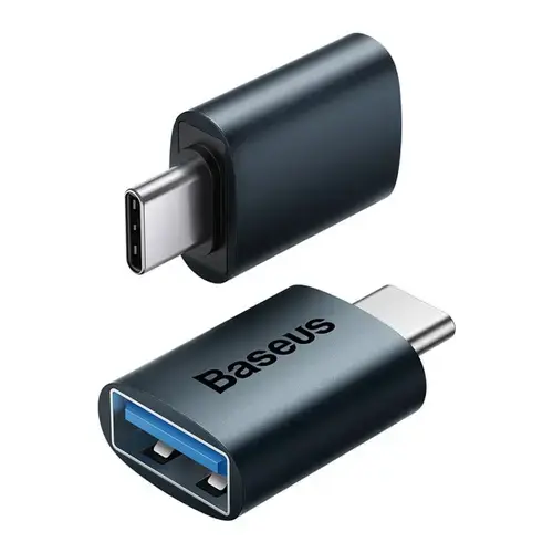 Adaptor Baseus ZJJQ000003, USB Type-C la USB-A/USB 3.1, 10Gb/s, Albastru