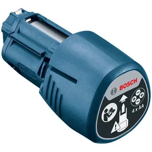 Adaptor baterii AA Bosch Professional 1608M00C1B, compatibil cu medelele GLL 3-80 C, GLL 3-80 CG, GCL 2-50 C, GCL 2-50 CG, GTC 400 C, D-tect 120, GIS 1000 C, GIC 12V-4-23 C, GIC 12V-5-27 C, GTC 12V-450-13