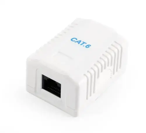 Adaptor box Gembird NCAC-1U6-01, CAT6, UTP (Alb)