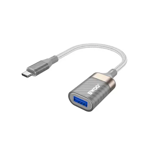 Adaptor BWOO BZ69, USB-C - USB-A (Gri)