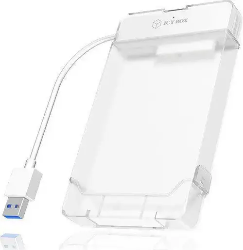Adaptor Cablu USB 3.0 RaidSonic IcyBox IB-AC703-U3, pentru HDD/SSD 2.5inch (Alb)