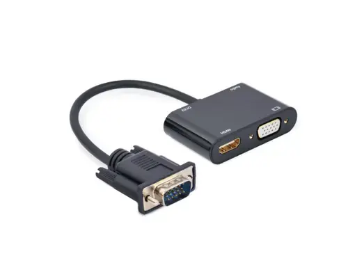 Adaptor cablu video Gembird A-VGA-HDMI-02, HDMI/VGA - VGA (Negru)