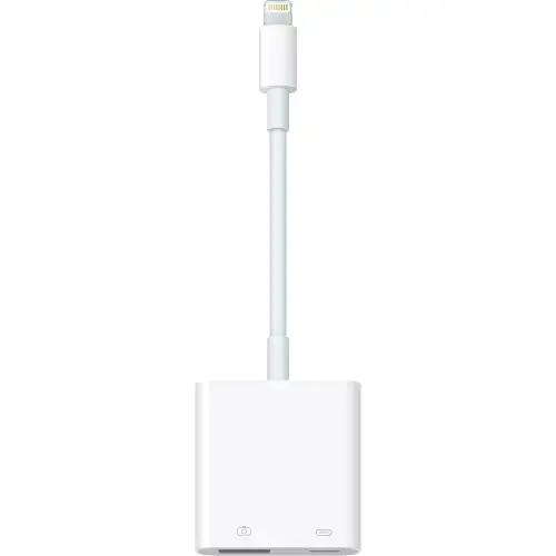 Adaptor camera Apple MX5J3ZM/A, Lightning la USB 3 (Alb)