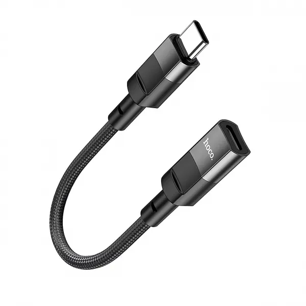 Adaptor Date si Incarcare Lightning - USB-C HOCO U107, 0.1m, Negru