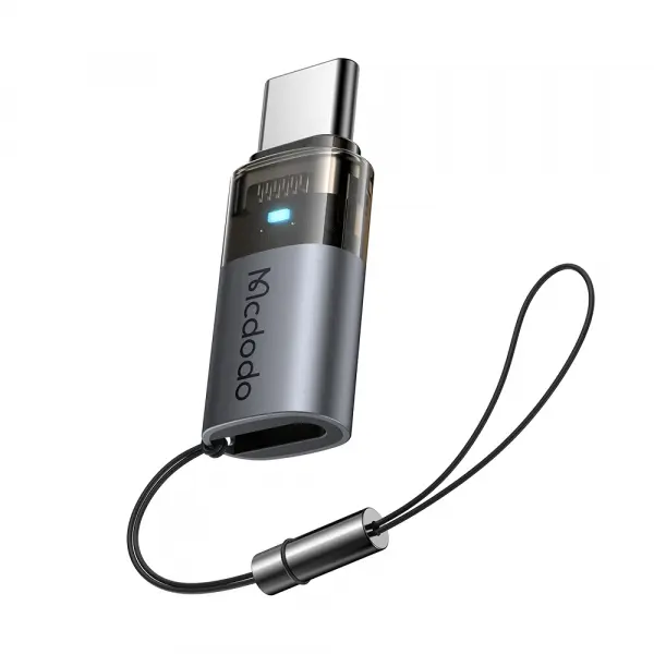Adaptor Date si Incarcare Lightning - USB-C McDodo OT-7610, Negru