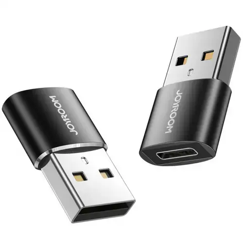 Adaptor Date si Incarcare USB-C - USB-A Joyroom S-H152, Set 2 bucati, Negru