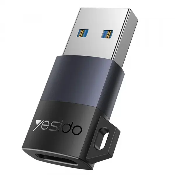 Adaptor Date si Incarcare USB-C - USB-A Yesido GS34, Gri